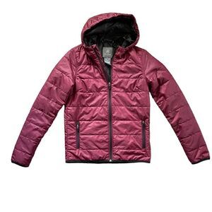 AETHER Puffer Jacket Maroon Size 1 small